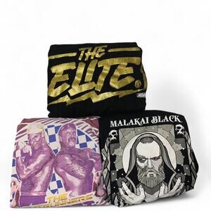 Bundle of 3 AEW All Elite Wrestling t shirt size large